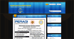 Desktop Screenshot of hariyantolawyer.com