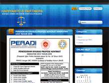 Tablet Screenshot of hariyantolawyer.com